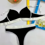 Comfortable Sportswear Bra And Panties Set Small Chest Gathered No Steel Ring Beautiful Back Wrap Chest Triangle Cup