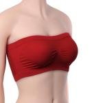 Girls New Style Seamless Strapless Bra Free Size Bra Multicolor Without Wires and Hooks