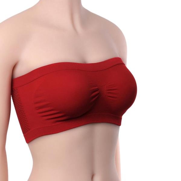 Girls New Style Seamless Strapless Bra Free Size Bra Multicolor Without Wires and Hooks