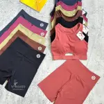 Femgrace Workout Sets for Women 2 Piece Crop Tank Tops Seamless High Waist Shorts Yoga Outfits Gym Leggings Tracksuit Sweatsuit